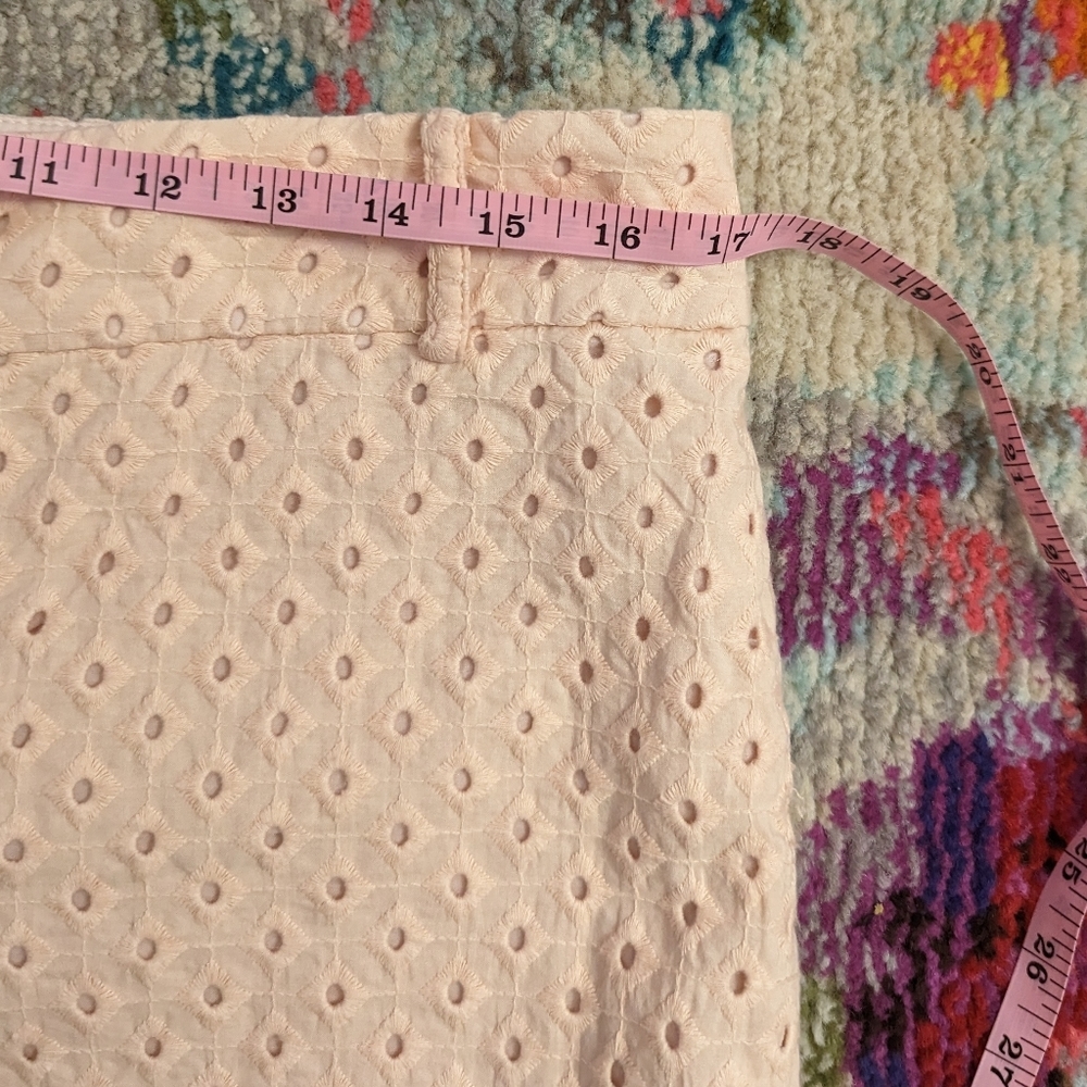 Ann Taylor LOFT Light Pink Textured Shorts Size 8 - Picture 7 of 8